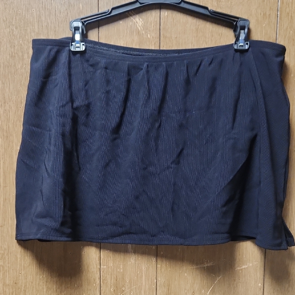 Lands' End Black Swim Skirt